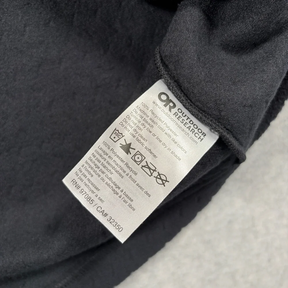 Outdoor Research Trail Mix XT Fleece Half Zip Mens 2XL Black ActiveTemp 322525